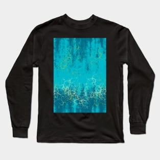 Lightning storm digital painting abstract pattern design Long Sleeve T-Shirt